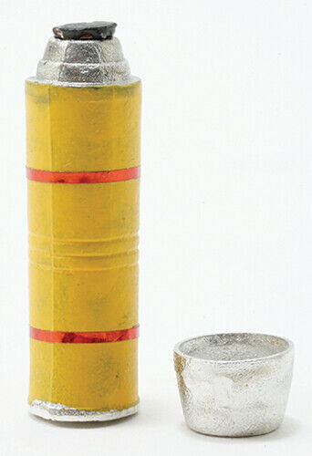 Dollhouse Miniature Yellow Thermos by Sir Thomas Thumb
