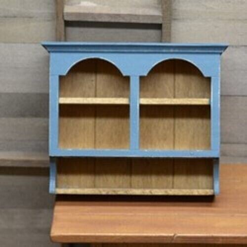Dollhouse Miniature Blue Wall Cupboard by Sir Thomas Thumb