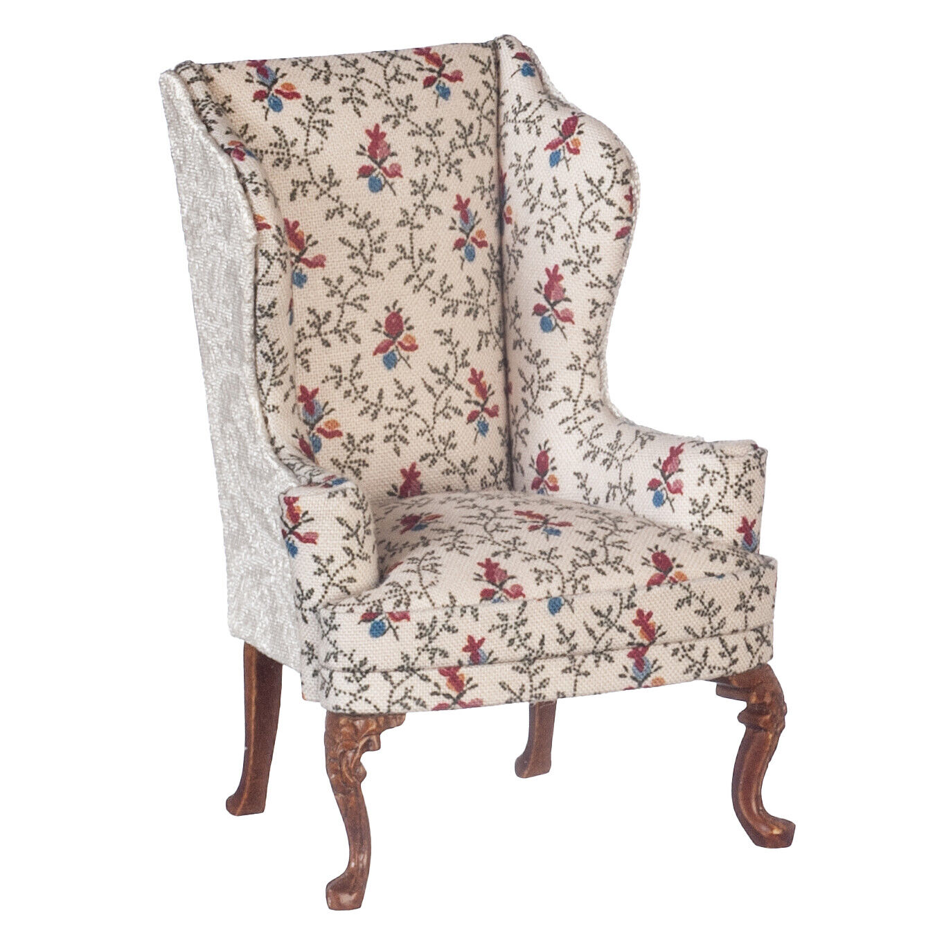 NEW From JBM Dollhouse Walnut High Back Chair