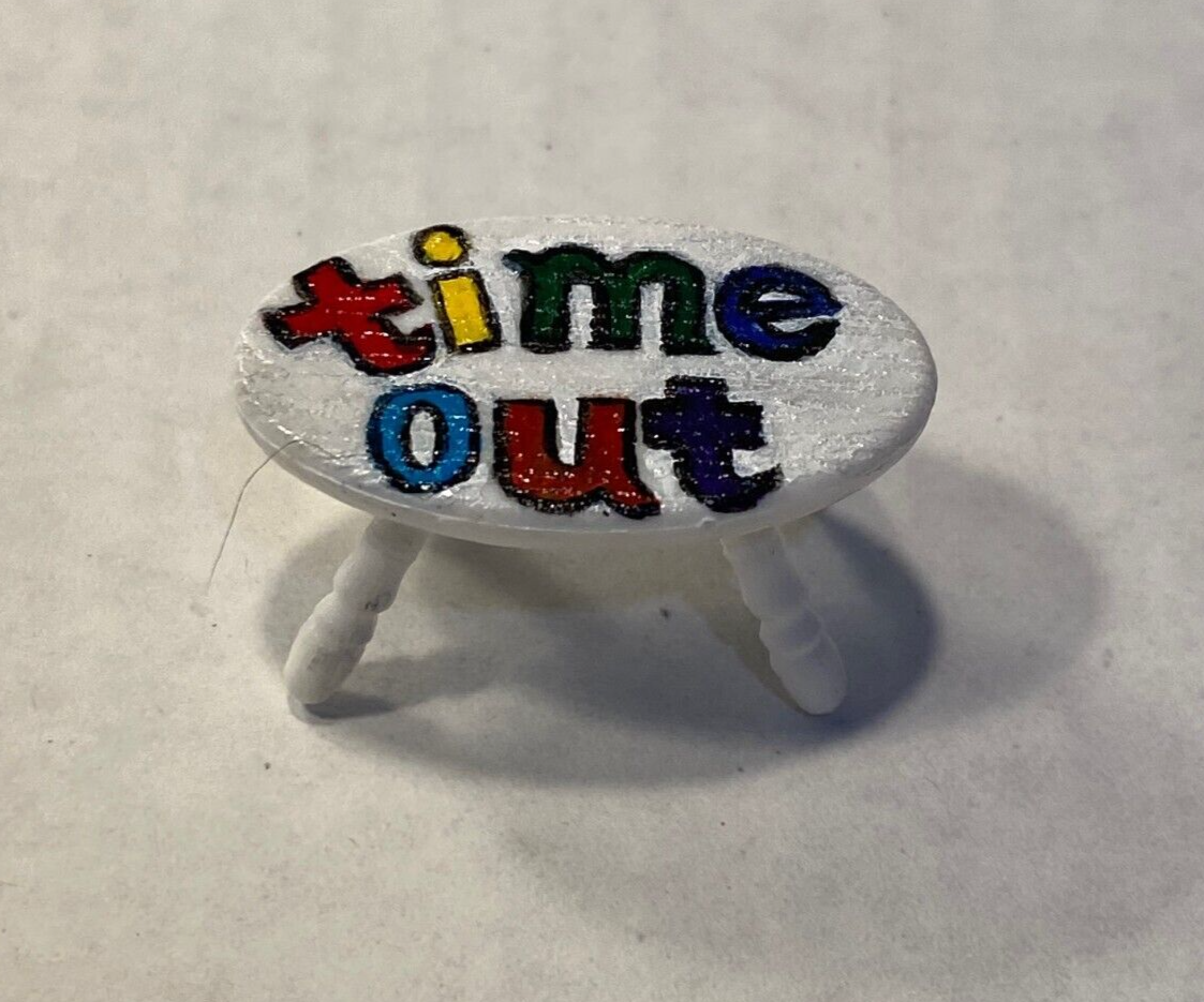 Dollhouse Miniature Child's Time Out Seat