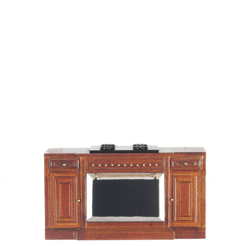 Dollhouse Kitchen Stove in Walnut from the Platinum Collection
