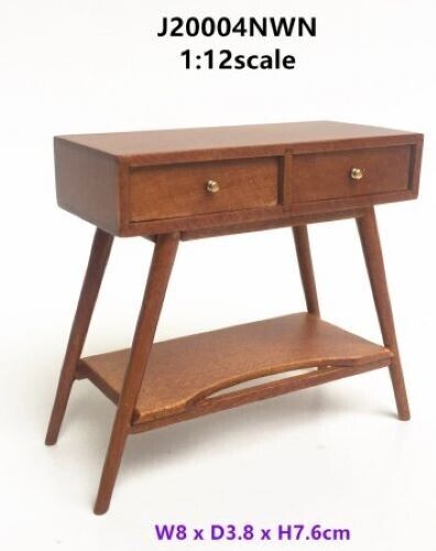 JBM Dollhouse Miniature Mid Century Serving Table