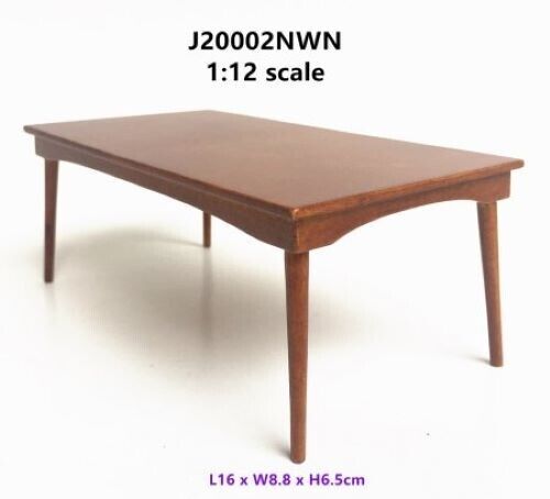 JBM Dollhouse Miniature Mid Century Dining Table