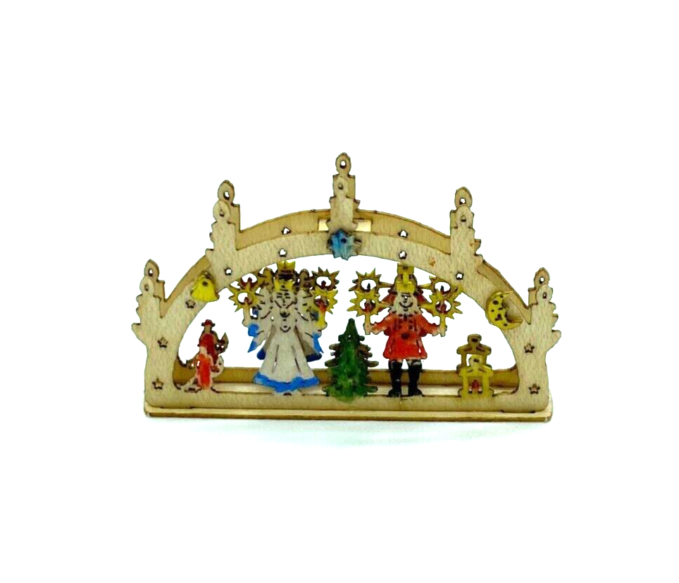 Dollhouse Miniature Arch Christmas Decoration 2 Wall Handcrafted Volker Arnold
