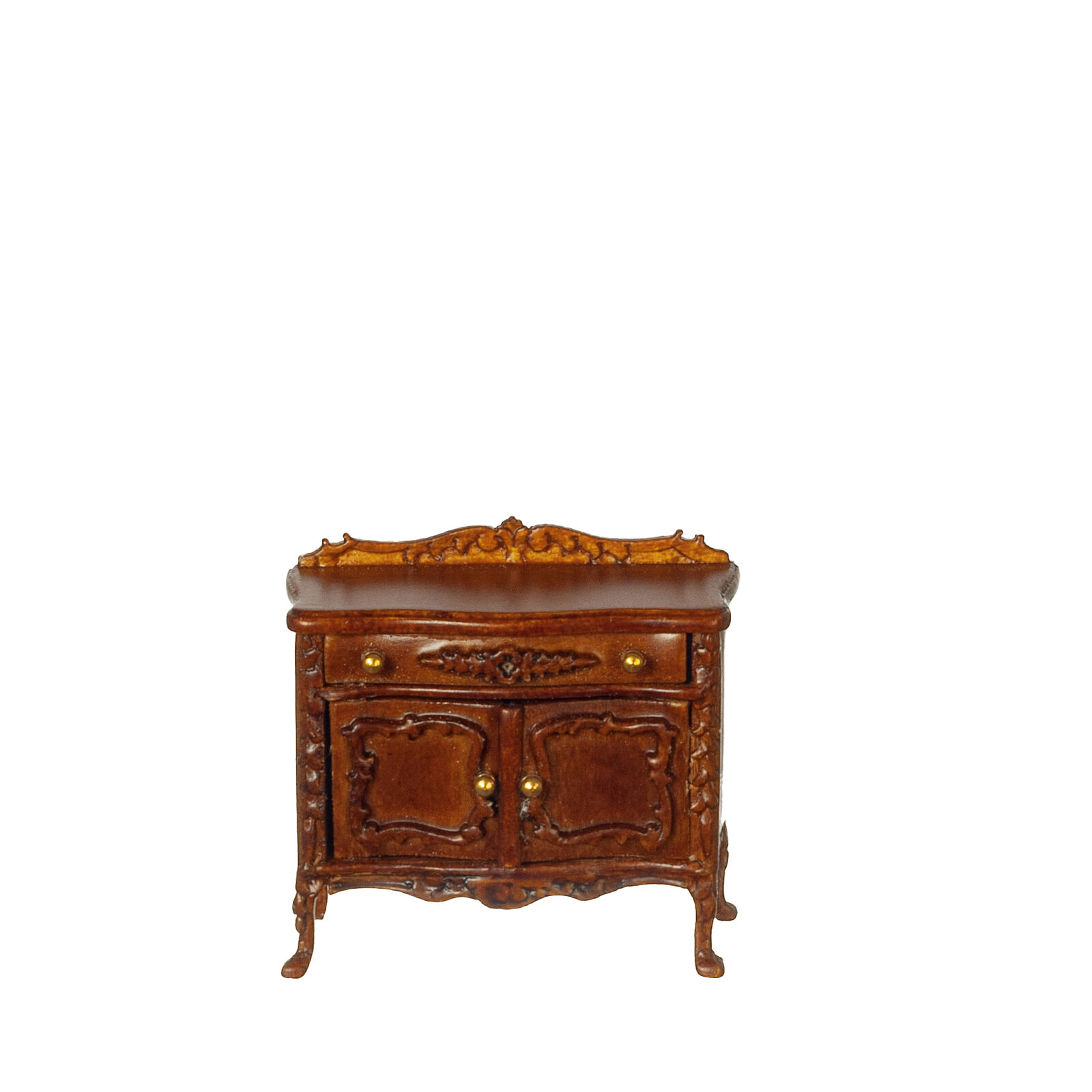 NEW From JBM -Dollhouse Miniature Changing Table in Walnut - 1:24 Scale