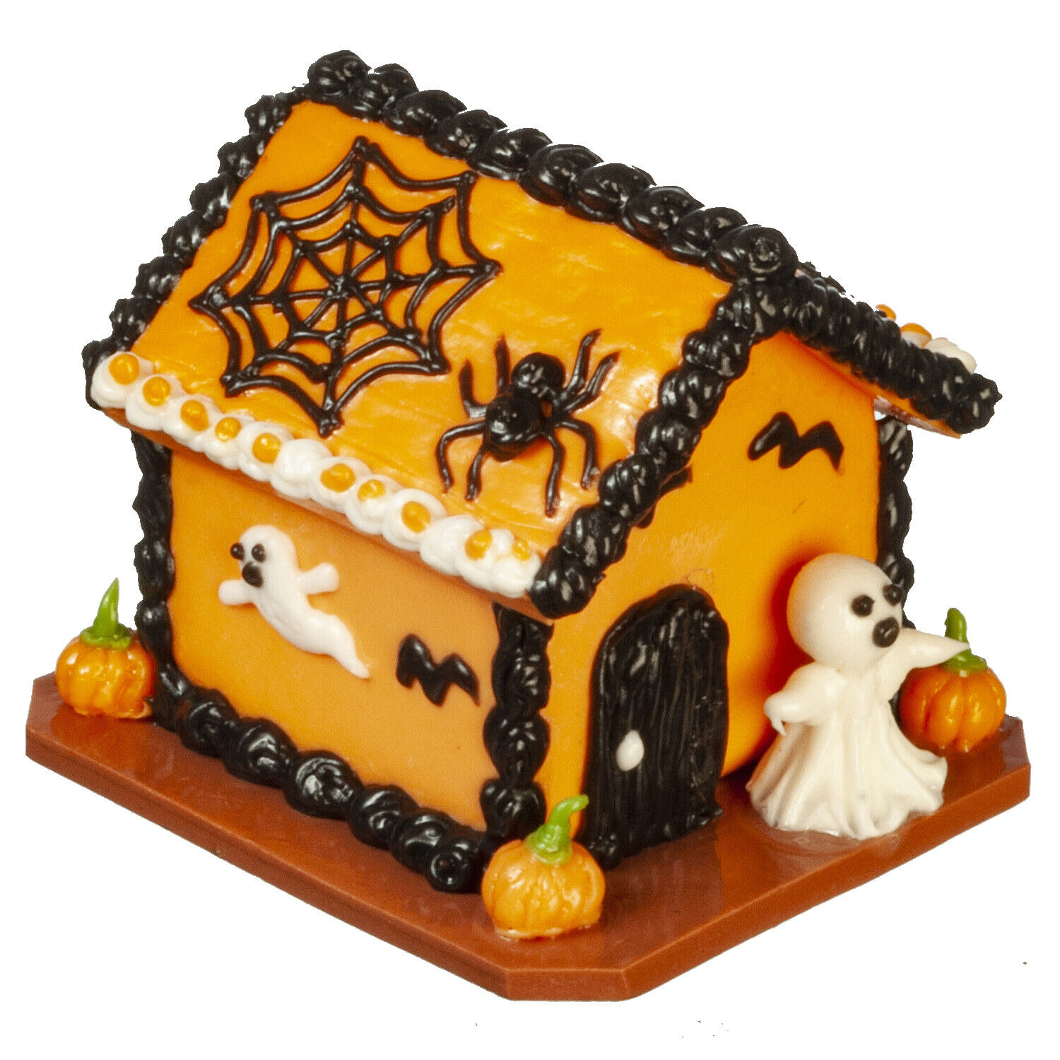 Dollhouse Miniature Halloween Gingerbread House #6394