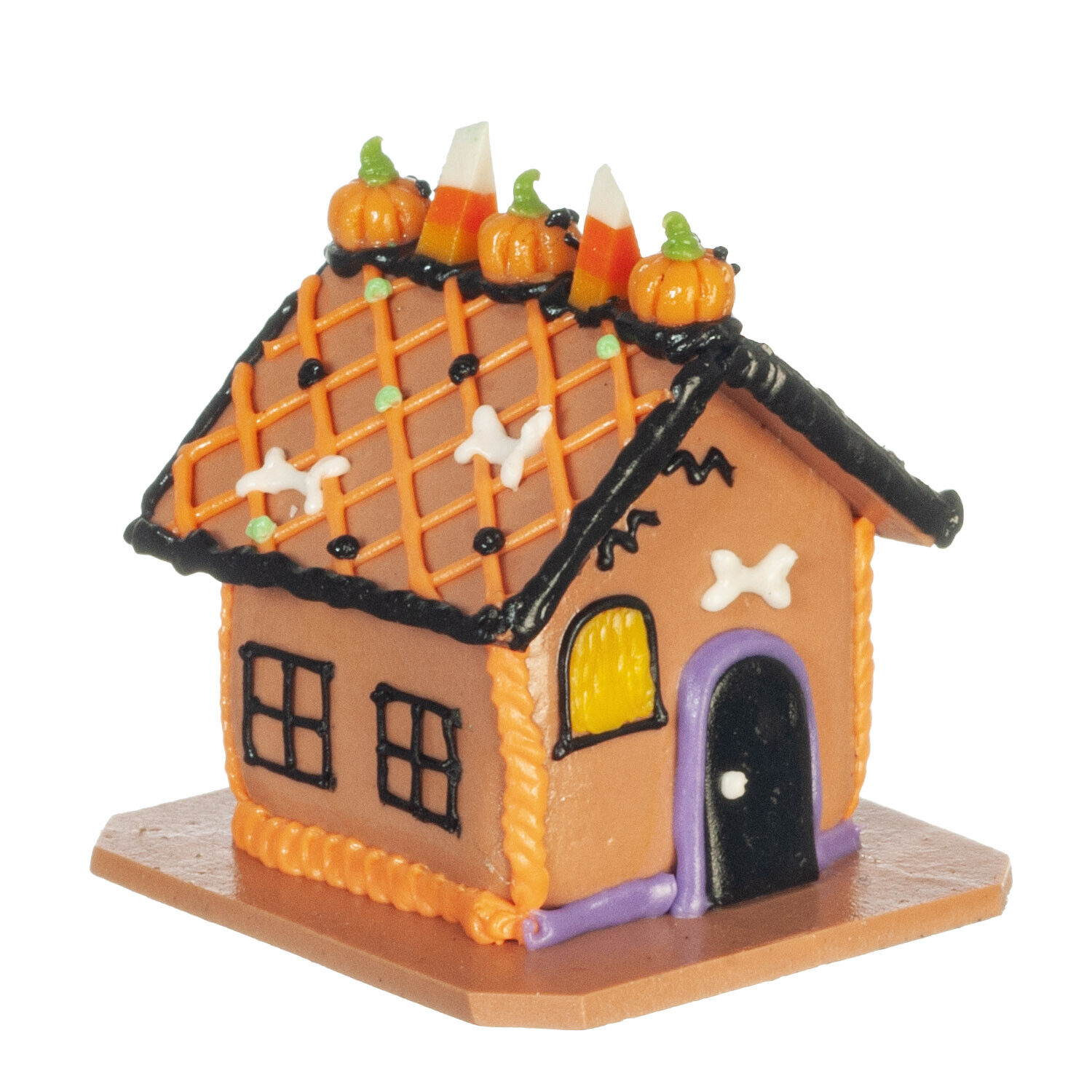 Dollhouse Miniature Halloween Gingerbread House #6764