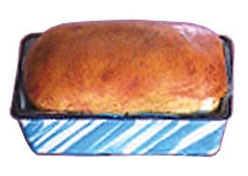 Dollhouse Miniature Baked Loaf of Bread in Pan