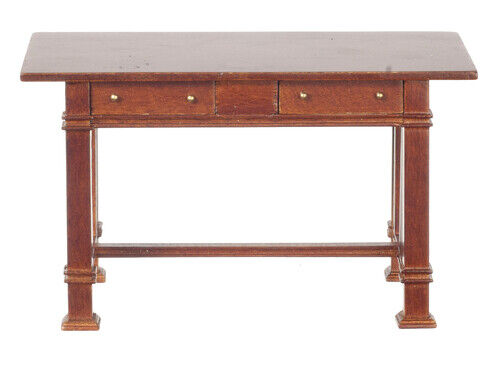 Dollhouse Miniature JBM Mission Kitchen Table in Walnut