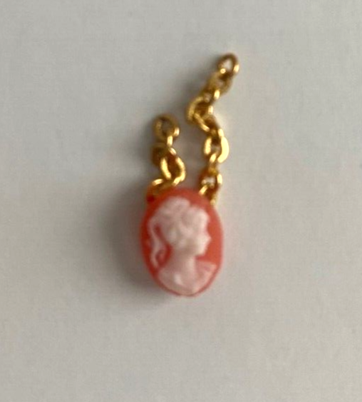 Dollhouse Miniature Cameo on Chain