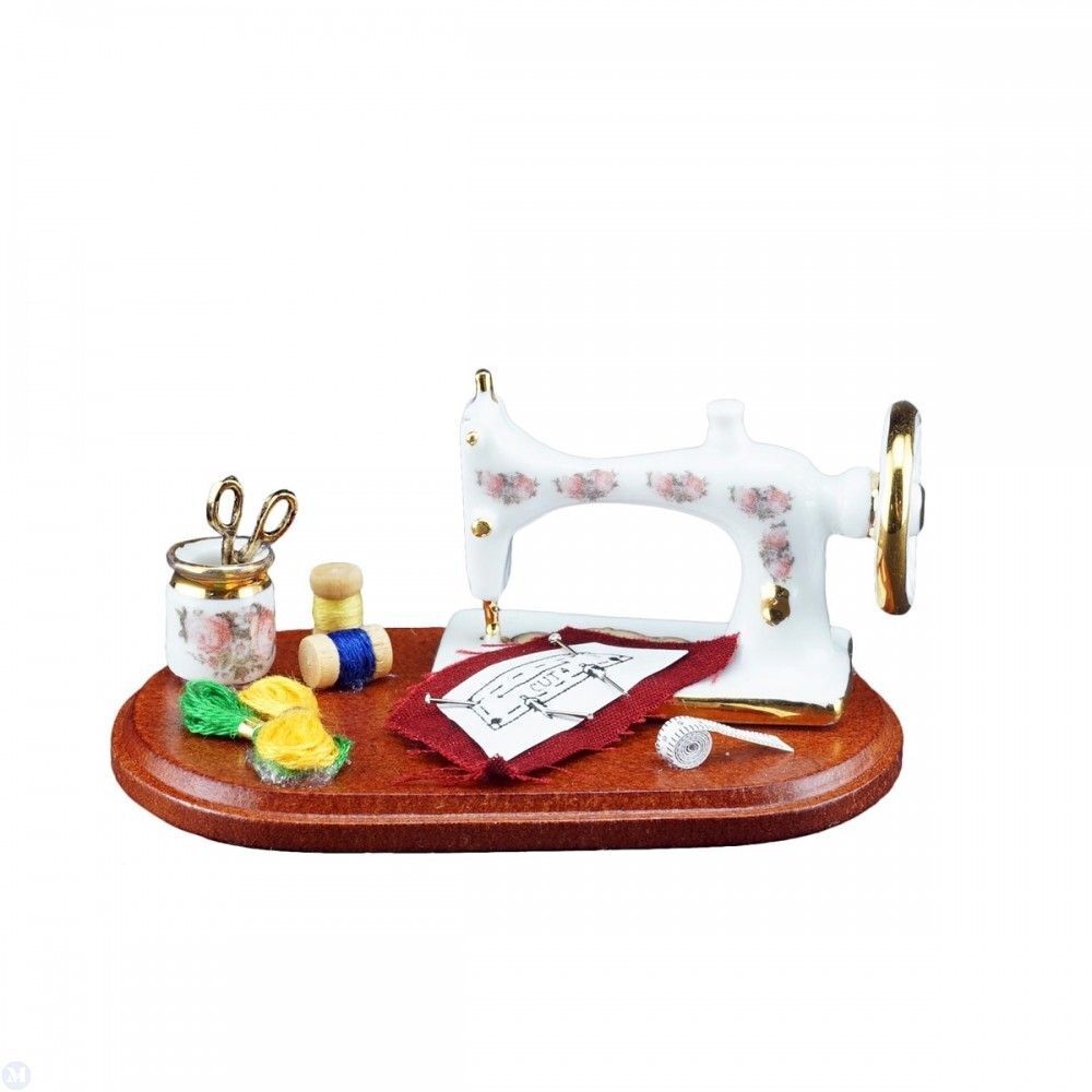 Dollhouse Miniature Sewing Display by Reutter Porcelain