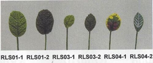 Dollhouse Miniature Small Rose Leaf Stems Set of 12