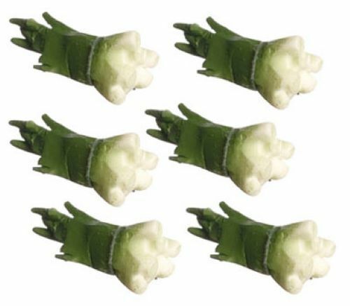 Dollhouse Miniature Green Onions, 4 Pieces, by Falcon Miniatures