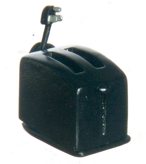 Dollhouse Miniature Black Toaster by Falcon Miniatures
