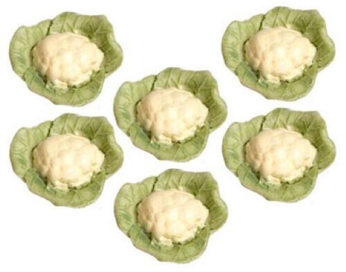 Dollhouse Miniature Cauliflower, 4 Pieces, by Falcon Miniatures