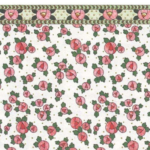 Wallpaper by Mini Graphics - Cottage Rose, Pink
