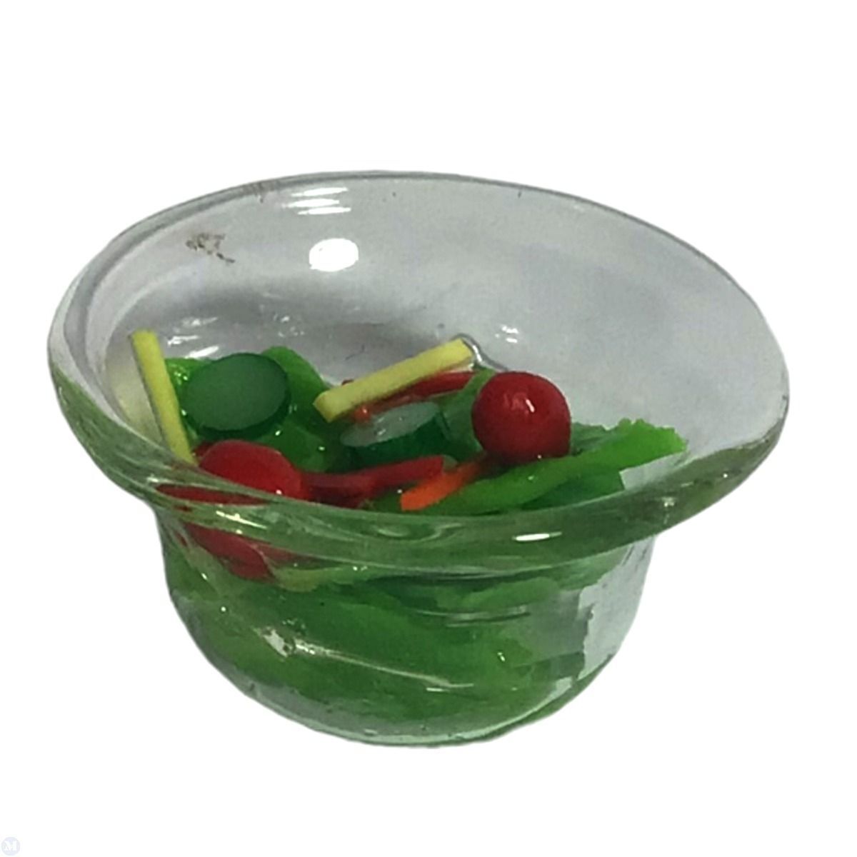 Dollhouse Miniature Bowl of Salad