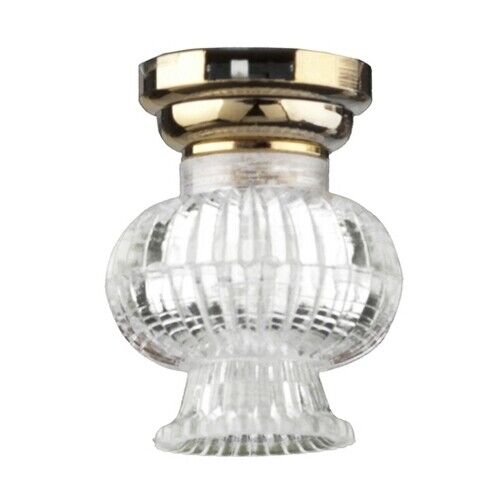 Dollhouse Miniature LED Fancy Clear Ceiling Lamp