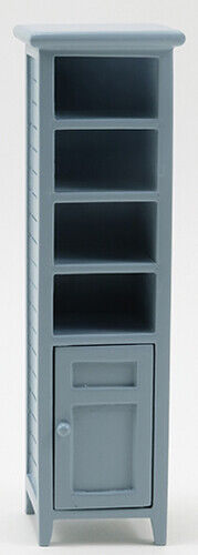 Dollhouse Miniature Grey Bath Cabinet