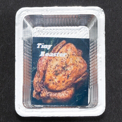 Dollhouse Miniature Chicken Roasting Pan, Small