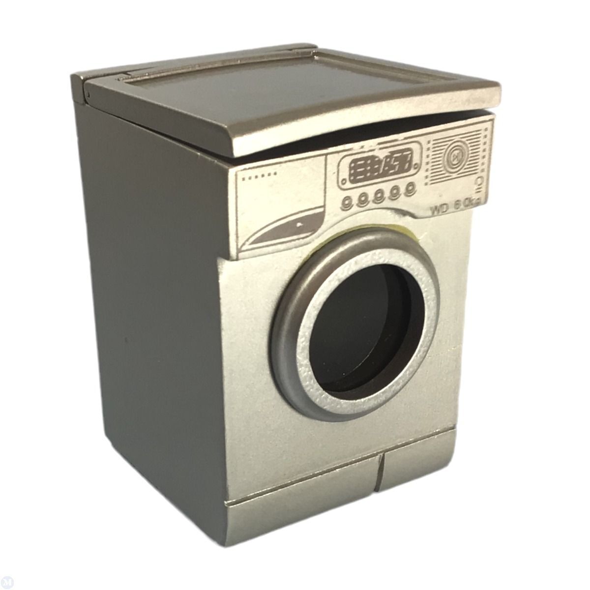 Dollhouse Miniature Silver Washing Machine