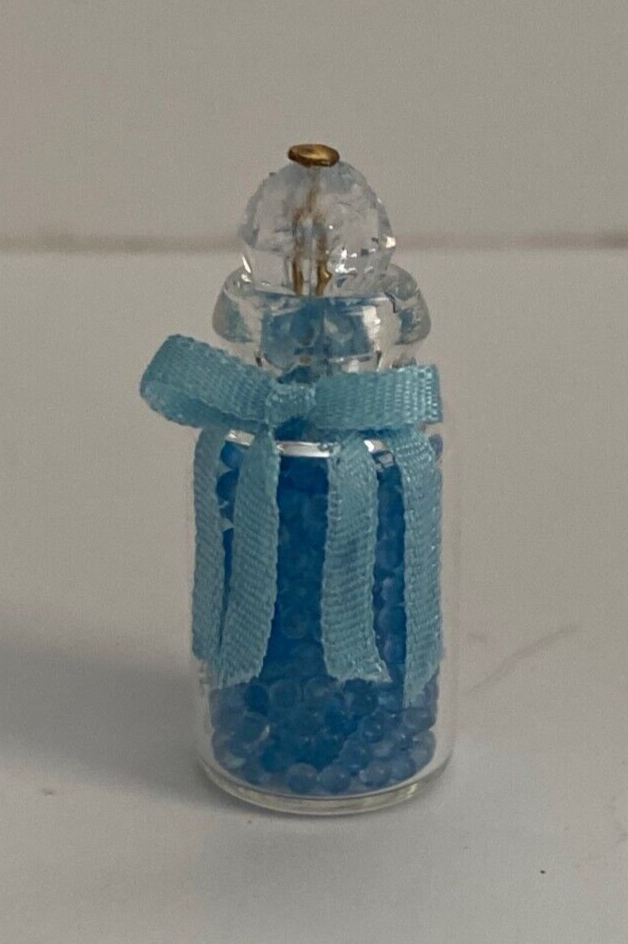 Dollhouse Miniature Blue Bubble Bath Beads Handcrafted