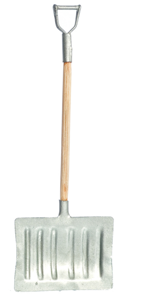 Dollhouse Miniature Rustic Snow Shovel