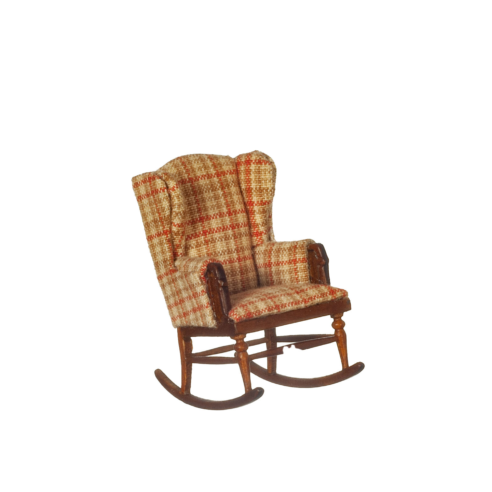 NEW From JBM Dollhouse Miniature Rocker in Walnut - 1:24 Scale