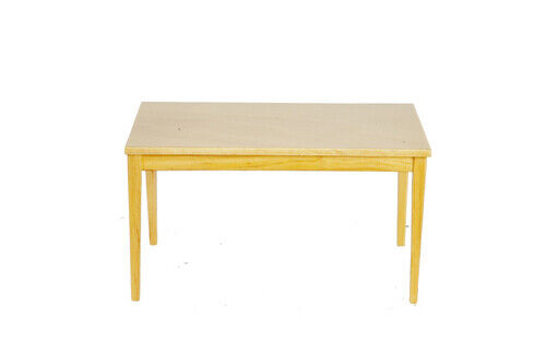 Dollhouse Miniature Kitchen Table in Oak
