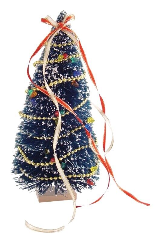 Dollhouse Miniature Christmas Tree - Decorated