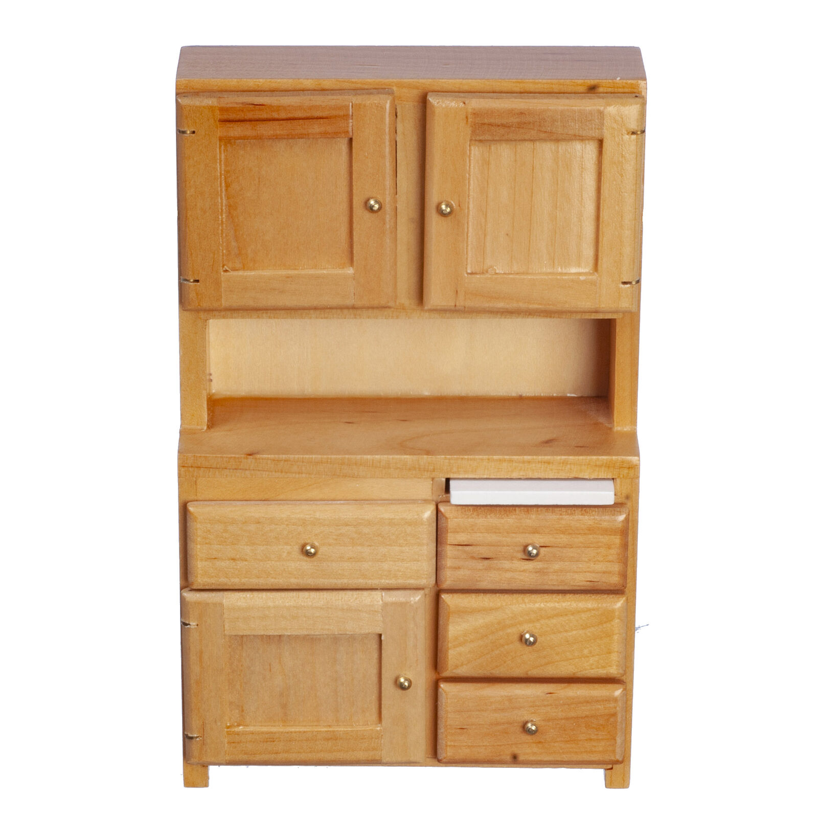 Dollhouse Miniature Oak Hutch