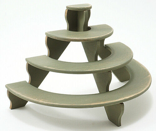 Dollhouse Miniature Half-Moon Bench by Sir Thomas Thumb