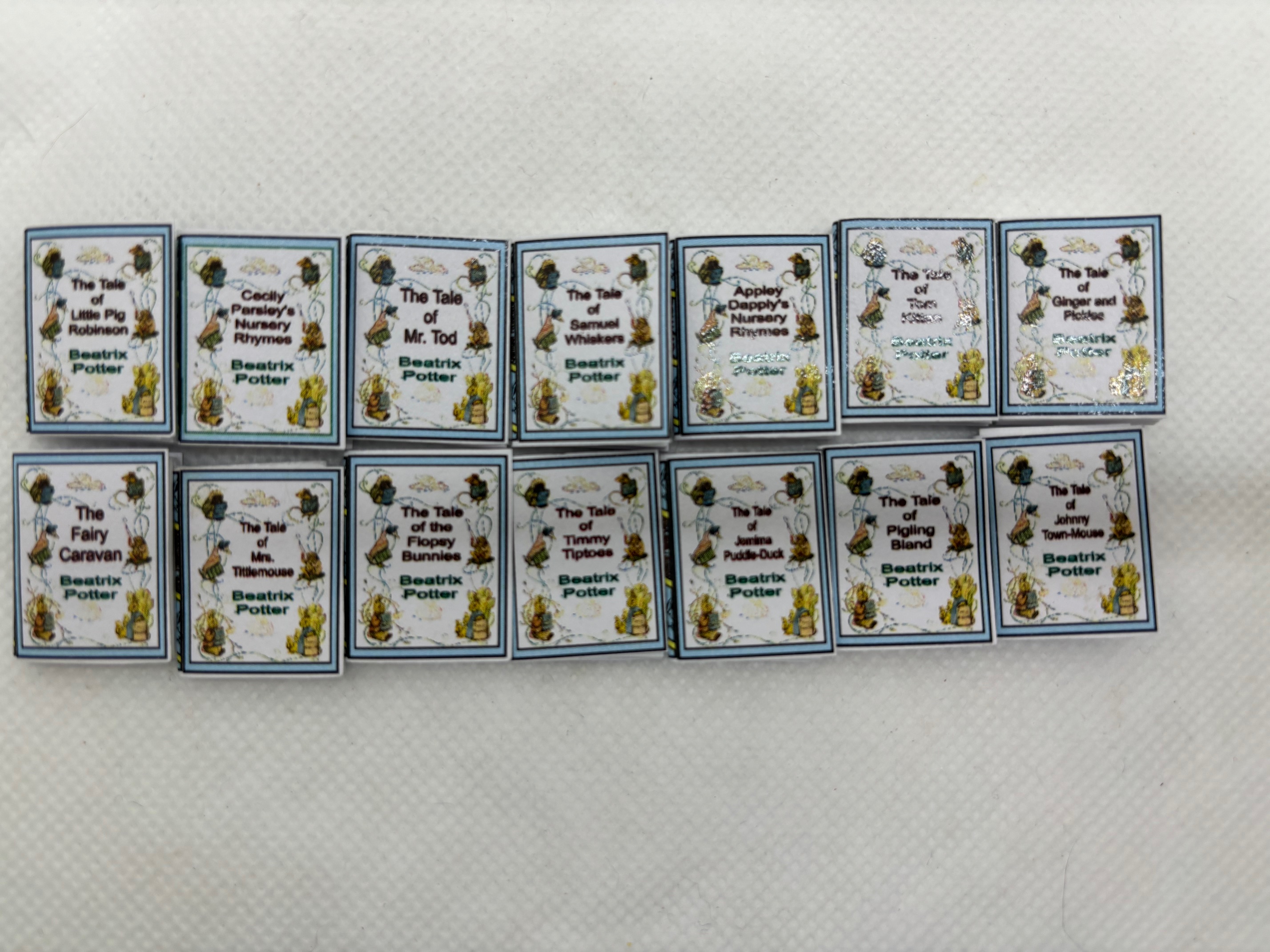 Beatrix Potter Miniature Books Set of 16