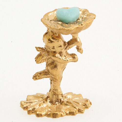 Dollhouse Miniature Cupid Soap Dish Handcrafted