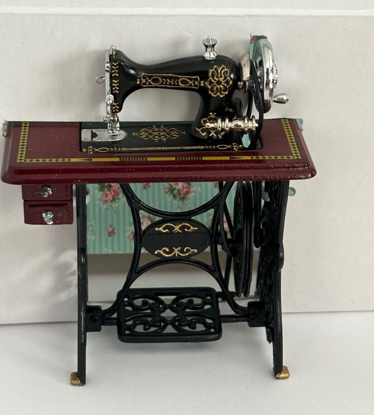 Dollhouse Miniature Sewing Machine by Heidi Ott