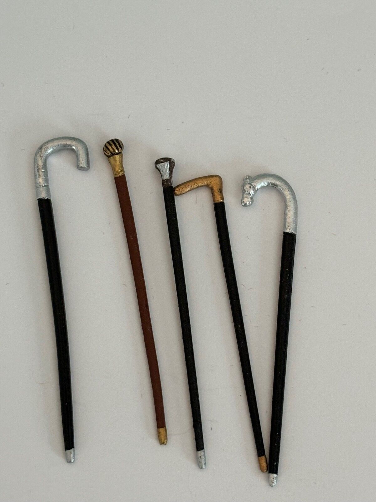 Dollhouse Miniature Set of 5 Canes and Walking Sticks by Heidi Ott