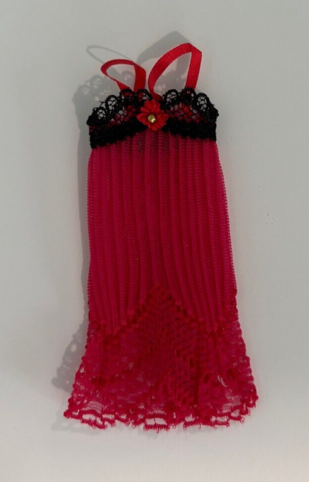 Dollhouse Miniature Red Nightgown by Heidi Ott