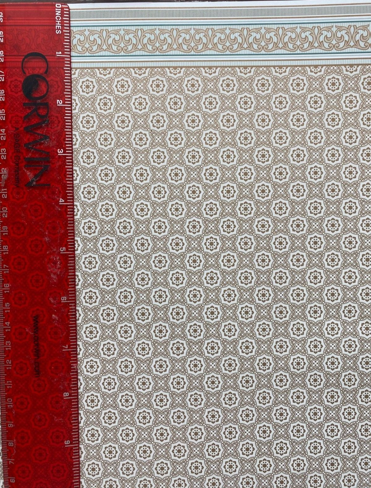 Dollhouse Miniature Wallpaper - King's Ransom, by Brodnax Prints