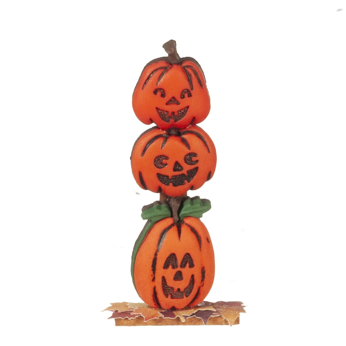 Dollhouse Miniature Halloween Pumpkin Stack