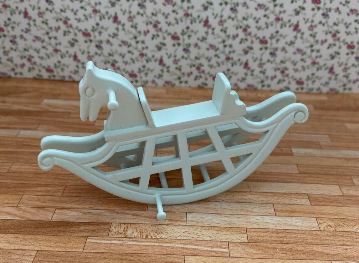 NEW From JBM - Blue Rocking Horse -Dollhouse Miniature