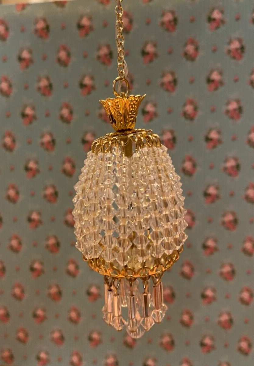 Miniature Dollhouse Parlor Lamp 12V - Handcrafted by Warren Richardson
