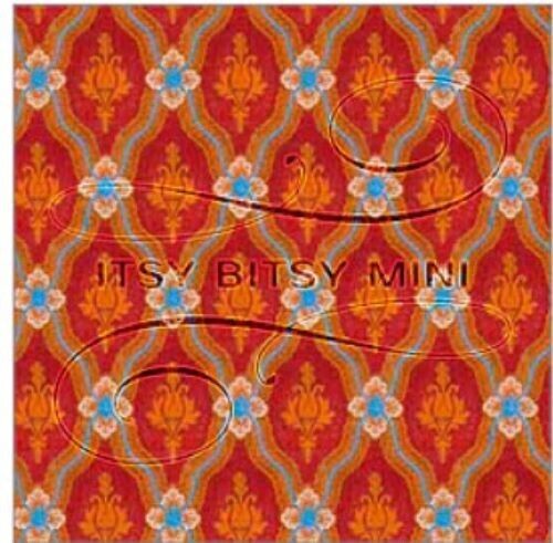 Dollhouse Miniature Wallpaper - Royal Tapestry Red 1:12 Scale