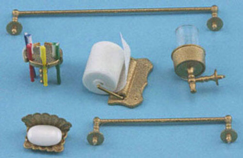 Dollhouse Miniature Bathroom Accessories by Chrysnbon