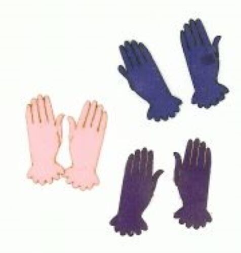 Dollhouse Miniature Suede Glove Kit - Red