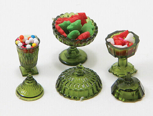 Chrysnbon Candy Dishes with Candy -  Dollhouse Miniature