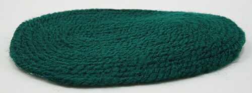 Dollhouse Miniature Large Hunter Green Rug Braided Look