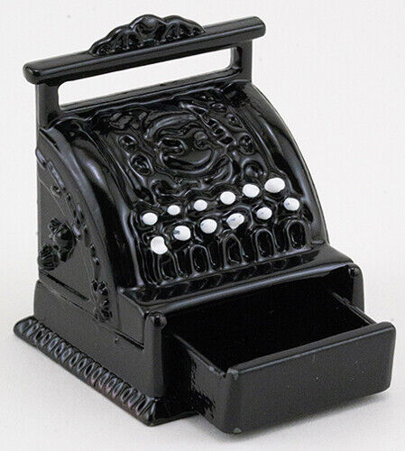Dollhouse Miniature Cash Register in Black Color