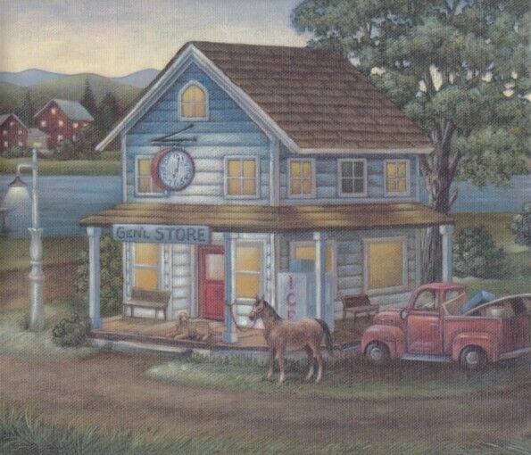 Dollhouse Miniature Wallpaper Mural by What's Next 46A - 10-7/8" x 8-7/8"