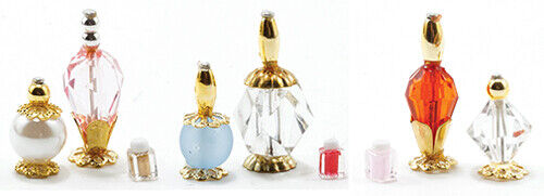 Dollhouse Miniature Perfume Bottle Set