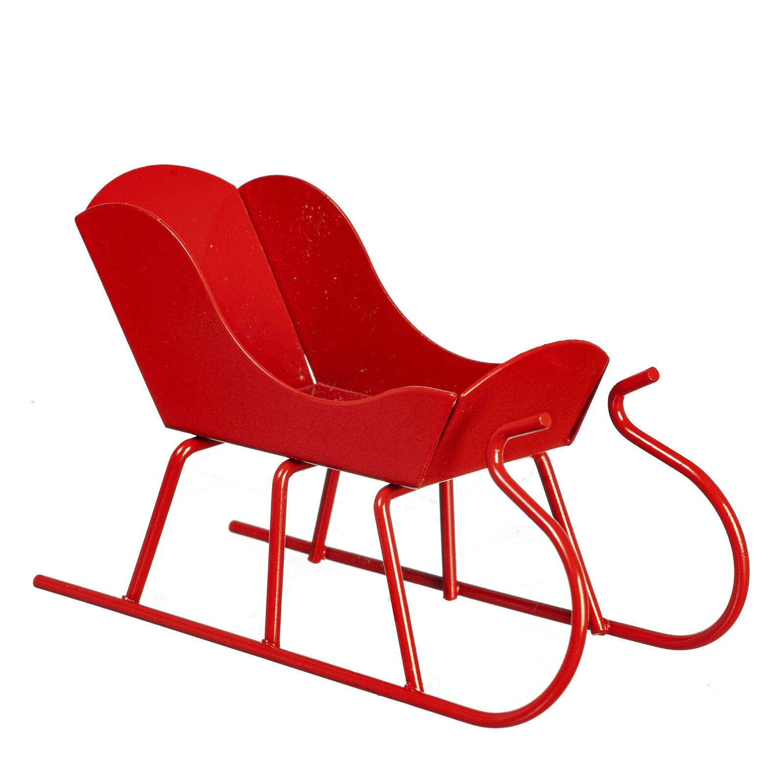 Dollhouse Miniature Red Sleigh